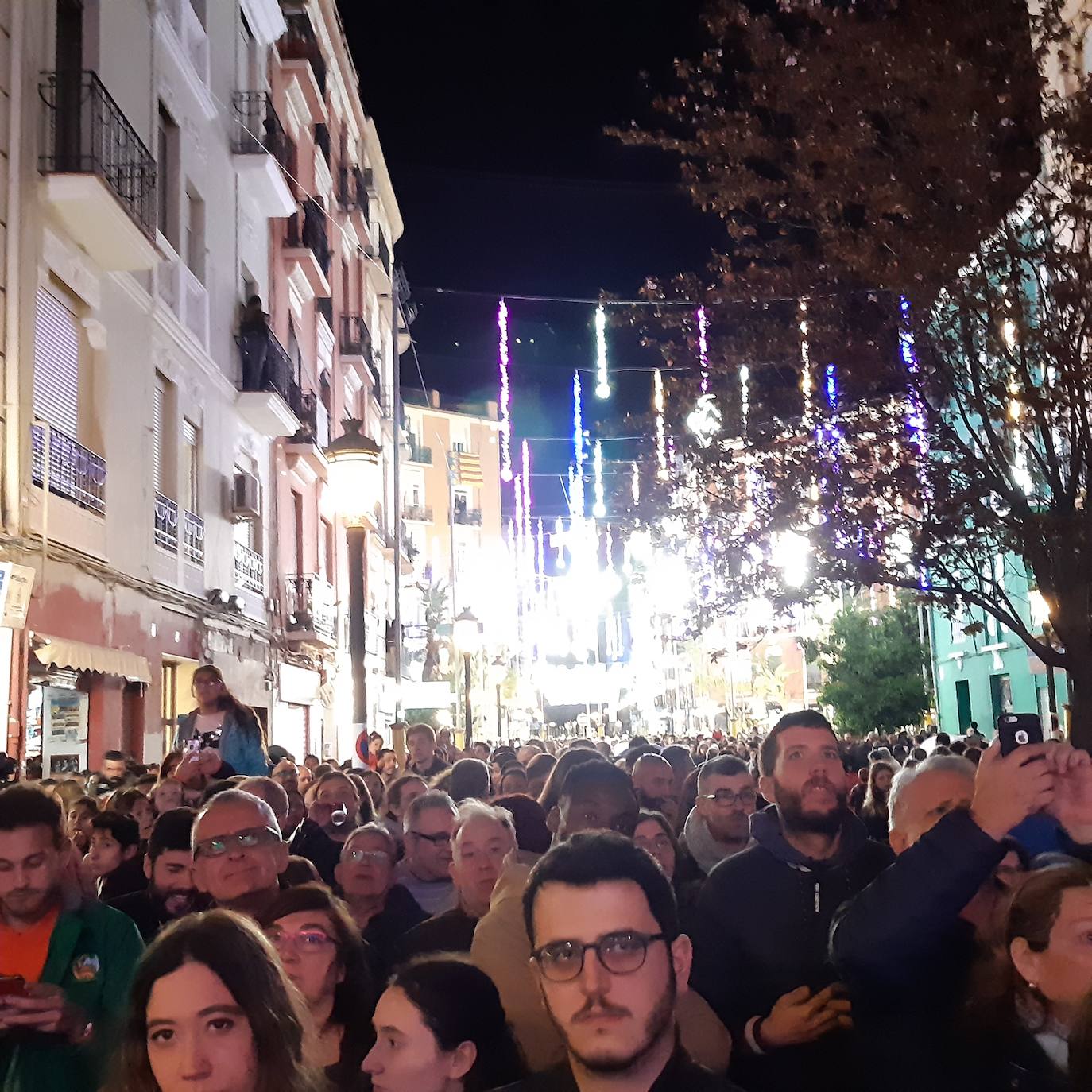 Encendido de las luces de la Falla Cuba-Puerto Rico