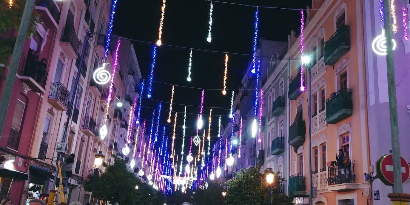 Encendido de las luces de la Falla Cuba-Puerto Rico