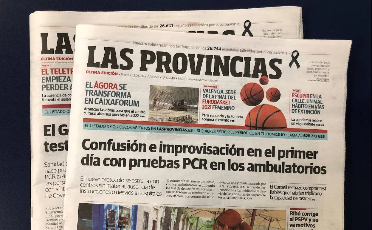 LAS PROVINCIAS mantiene su compromiso con los lectores y distribuye mañana su edición impresa