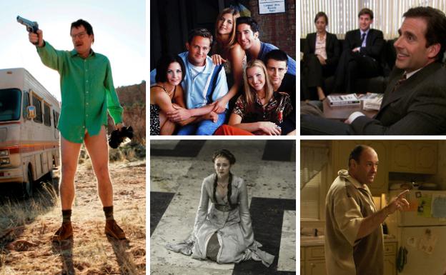 'Breaking Bad', 'Friends', 'The Office', 'Juego de tronos' y 'Los Soprano'.