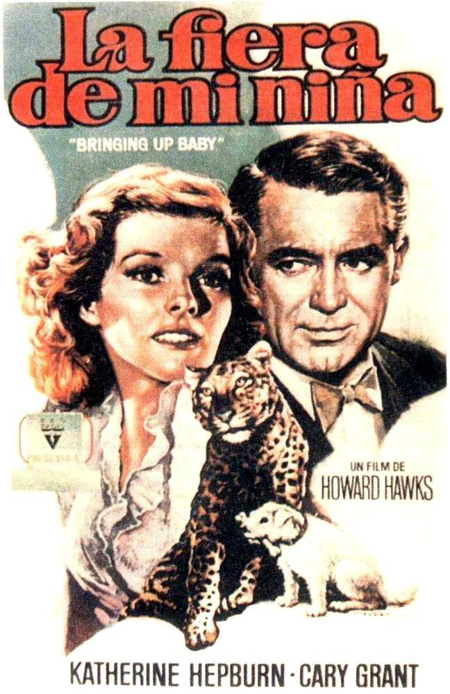 20. 'La fiera de mi niña' (1938). Un paleontólogo tímido y despistado conoce a una joven adinerada y caprichosa que volverá su mundo del revés.