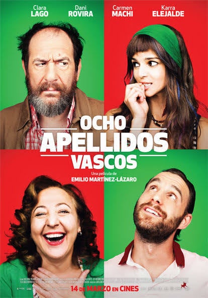 37. 'Ocho apellidos vascos' (2014). Un enorme éxito de taquilla que hace sátira con las diferencias entre españoles.