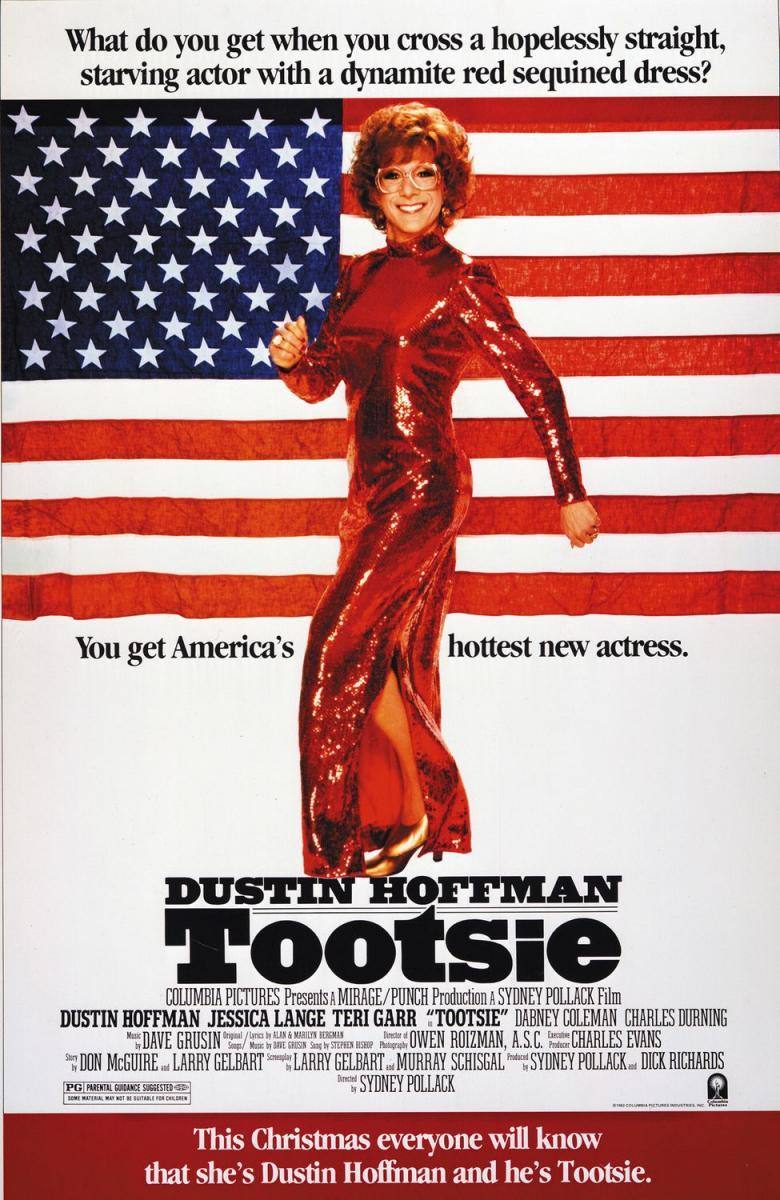 48. 'Tootsie' (1982). Un actor sin éxito decide presentarse a un casting como mujer para lograr trabajo.