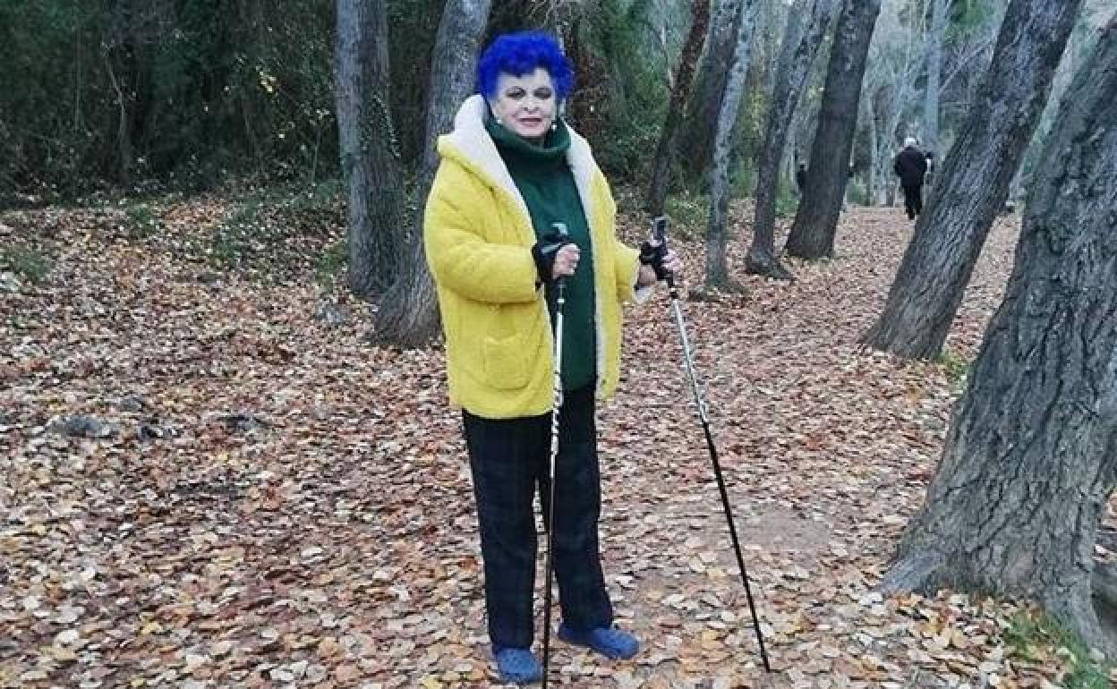 Lucía Bosé, durante una visita reciente a Chelva.