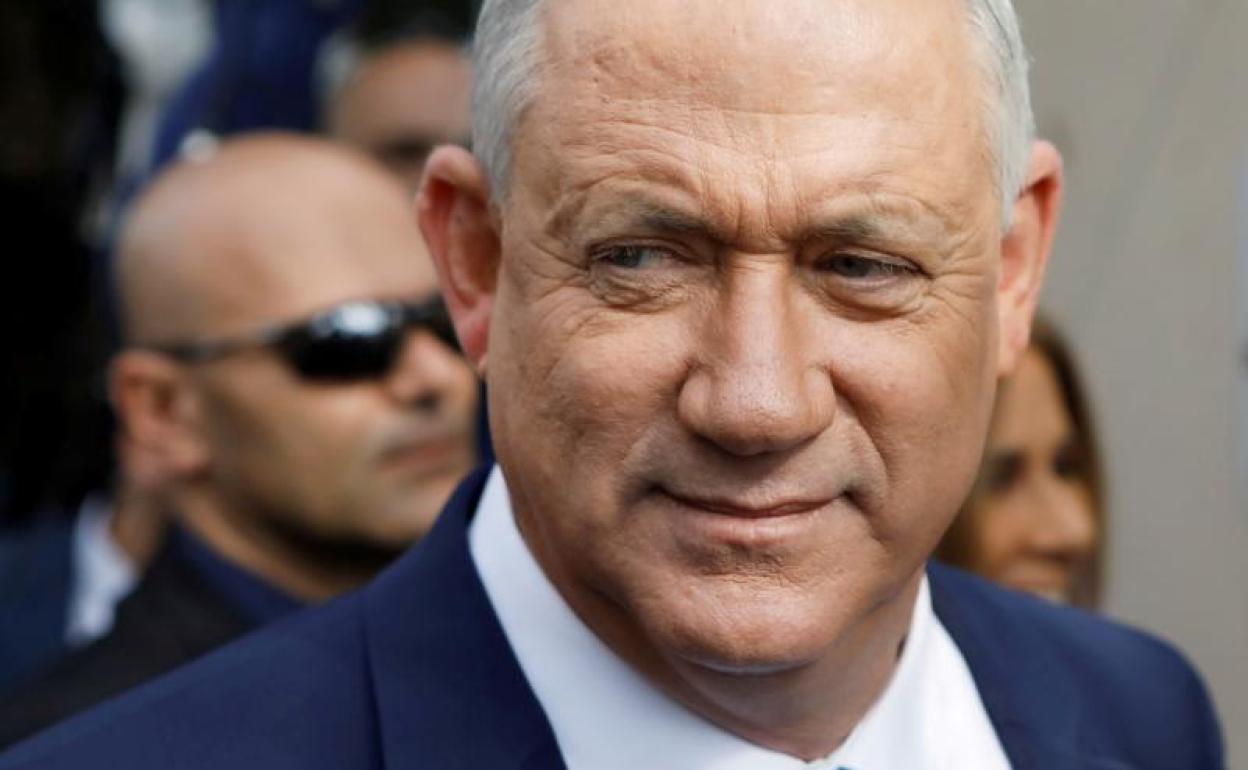 Benny Gantz, presidente del Parlamento de Israel y líder de la coalición Azul y Blanco.