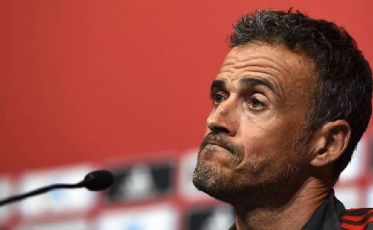 Luis Enrique, seleccionador español de fútbol. 