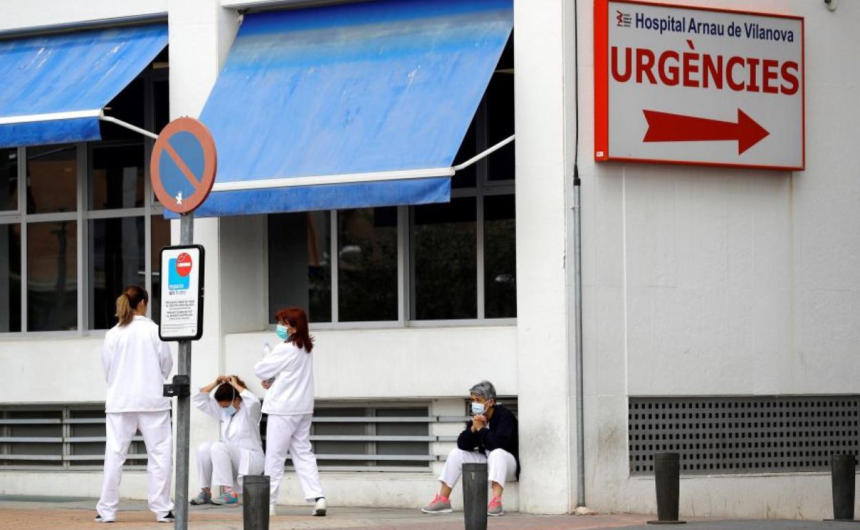 Inmediaciones del Hospital Arnau de Vilanova de Valencia.