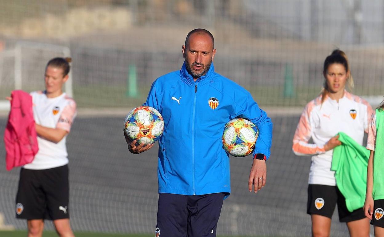 José Bargues, en uno de los entrenamientos previos al parón