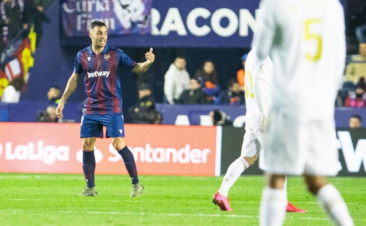 Bruno González, durante el partido contra el Real Madrid.