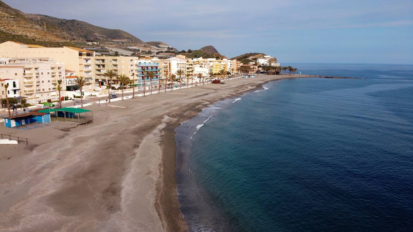 Vista de la playa de Motril (Granada)