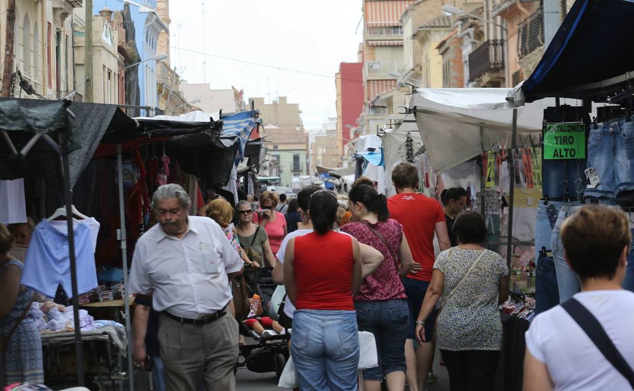 Mercado ambulante de Valencia