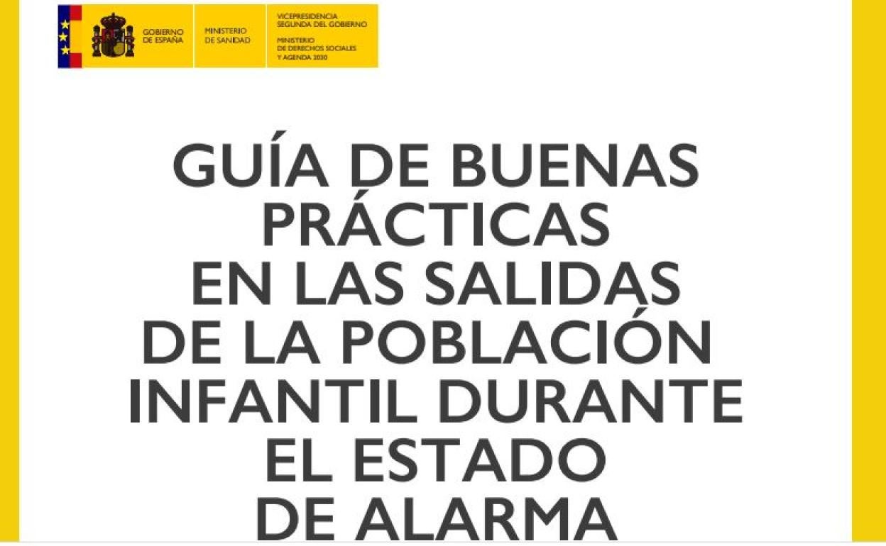 La guía oficial del Gobierno sobre las salidas de los niños a la calle