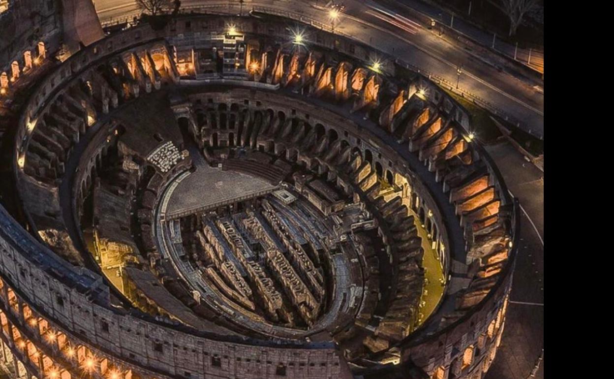 «¿El escudo del Valencia en el Coliseo?»