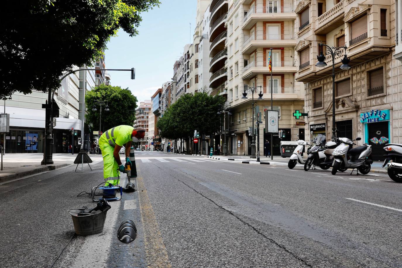 Fotos: Comienzan las obras de la calle Colón