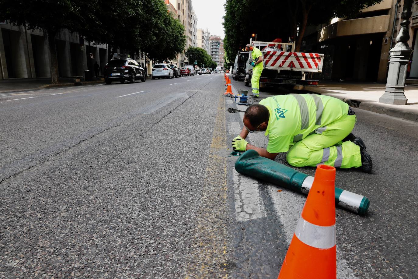 Fotos: Comienzan las obras de la calle Colón