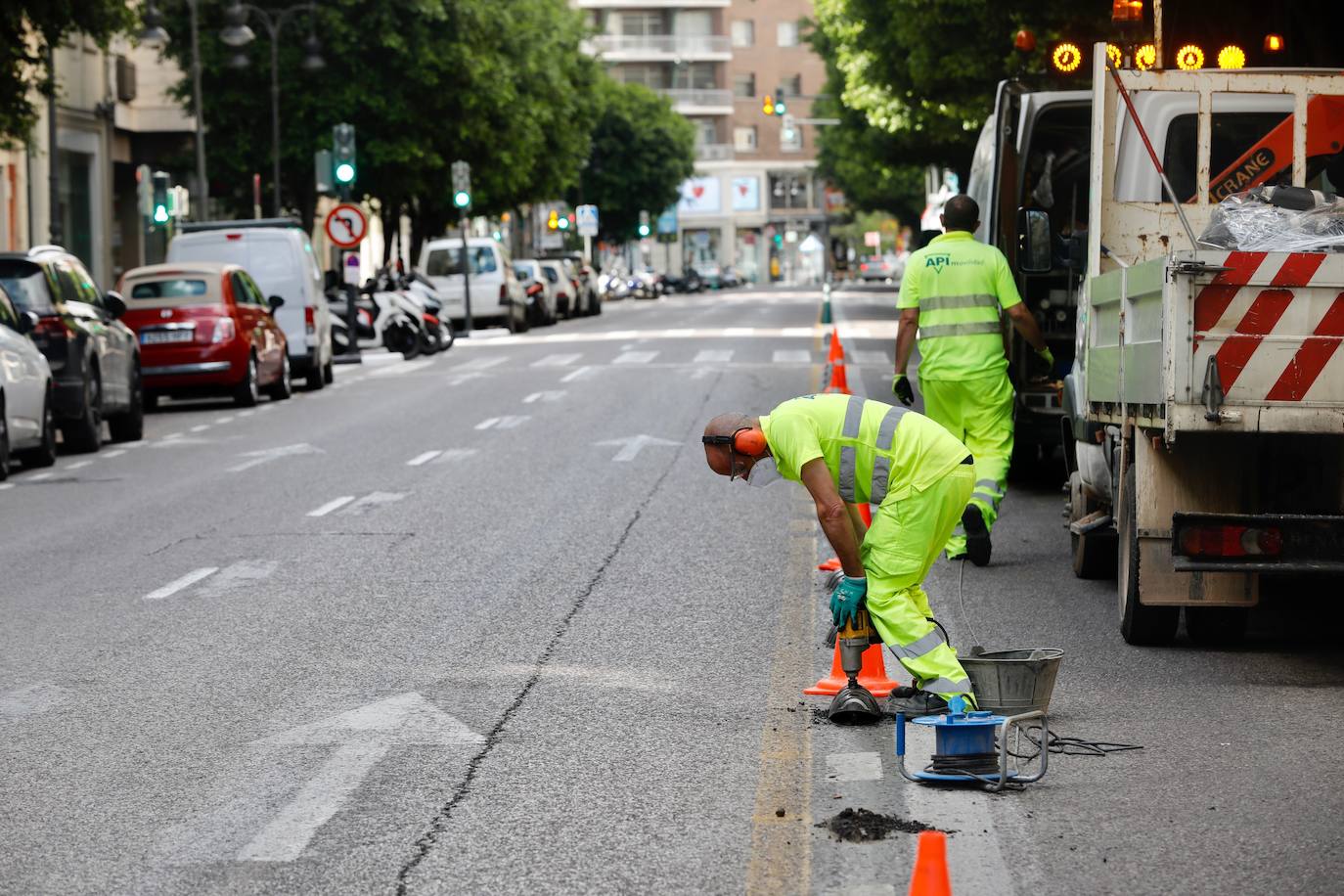 Fotos: Comienzan las obras de la calle Colón