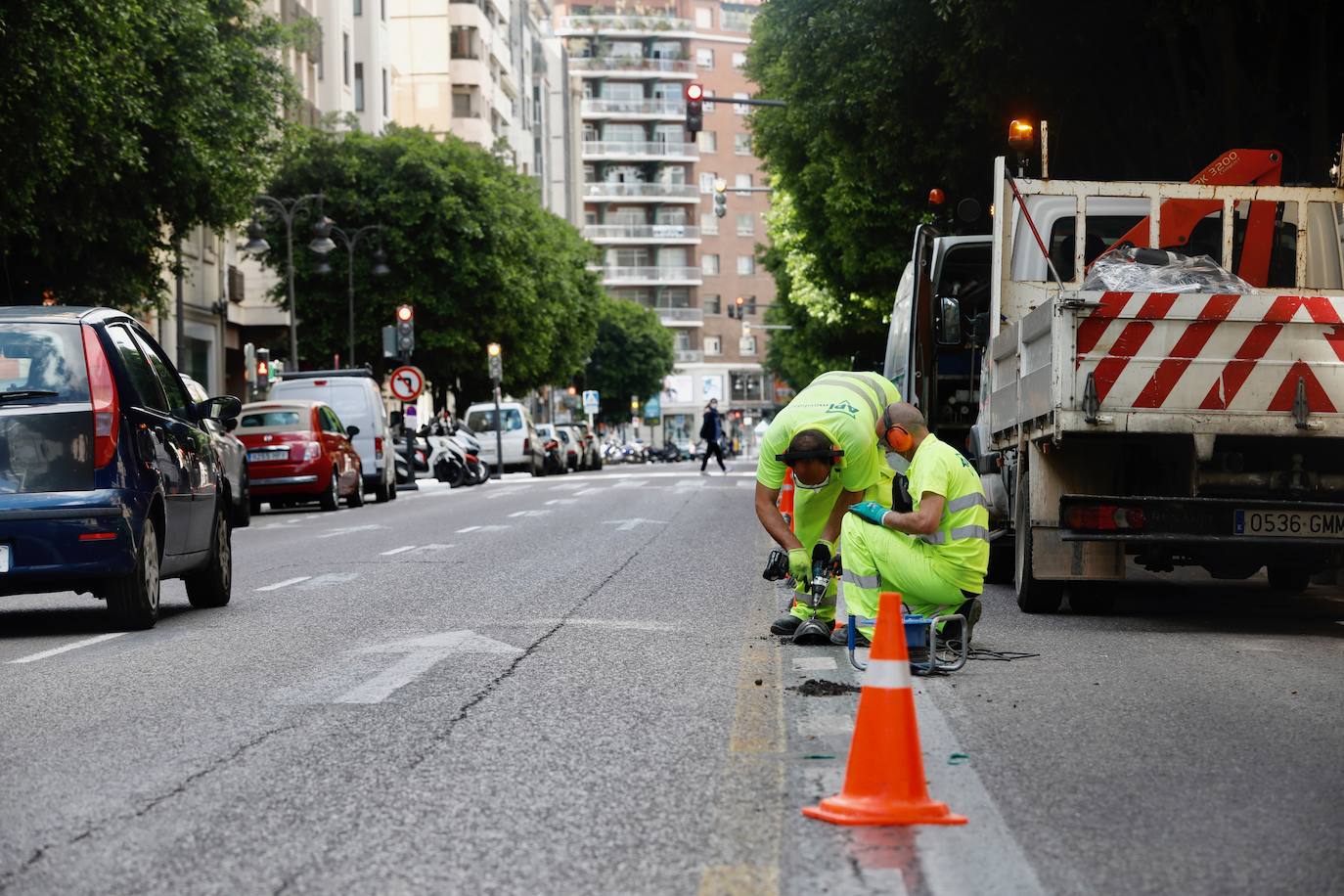 Fotos: Comienzan las obras de la calle Colón