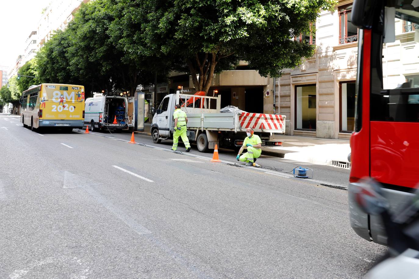 Fotos: Comienzan las obras de la calle Colón