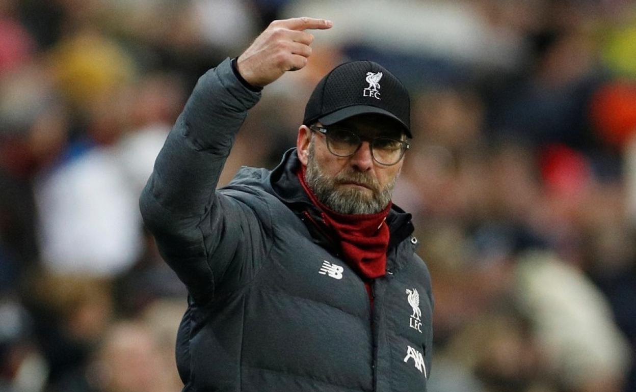 El alemán Jürgen Klopp, entrenador del Liverpool. 