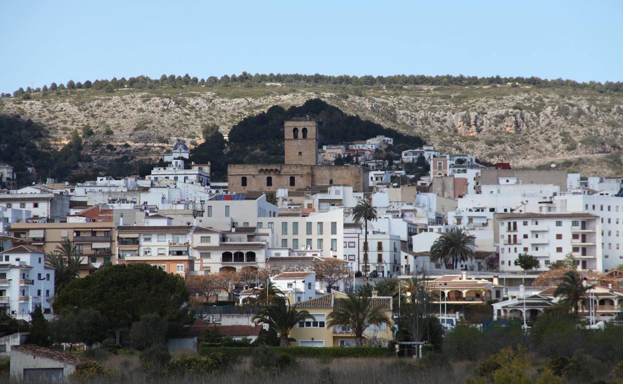 Vista panorámica del casco urbano de Xàbia. 