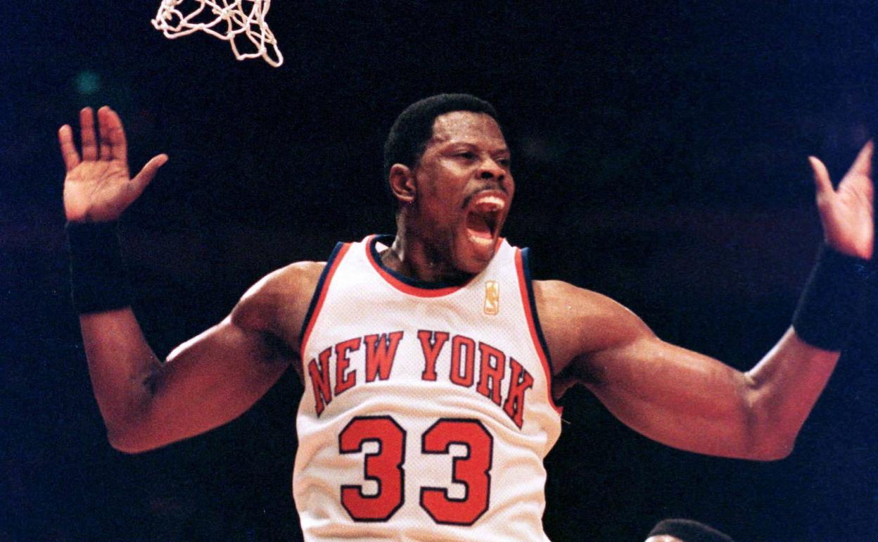 Patrick Ewing, en su etapa en los Knicks. 