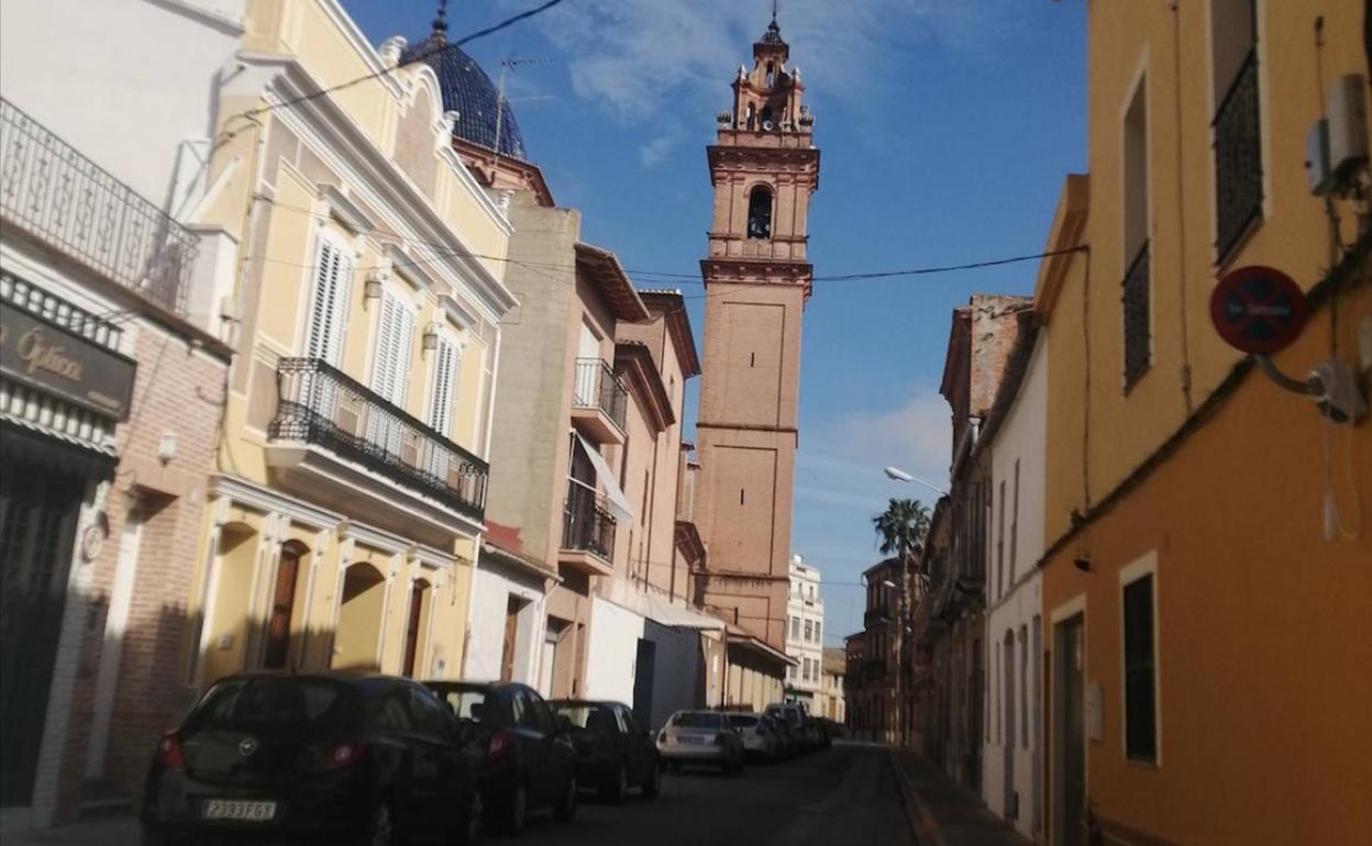 La iglesia de la localidad de l'Horta Nord. 