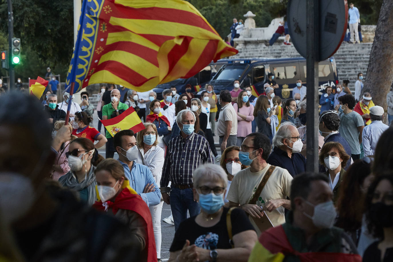 Fotos: Nuevas protestas contra el Gobierno en el paseo de la Alameda