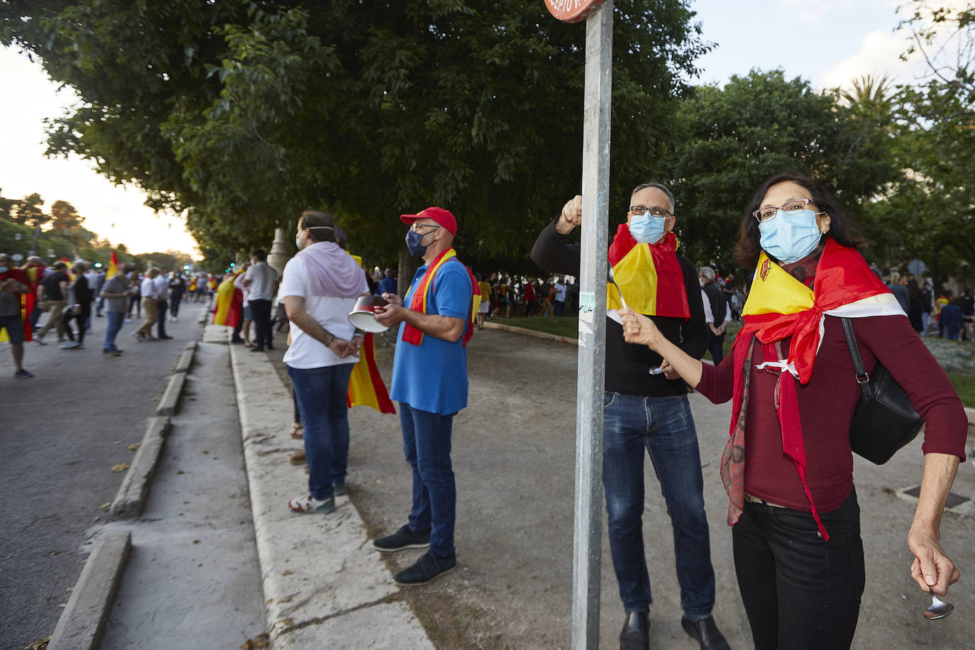 Fotos: Nuevas protestas contra el Gobierno en el paseo de la Alameda