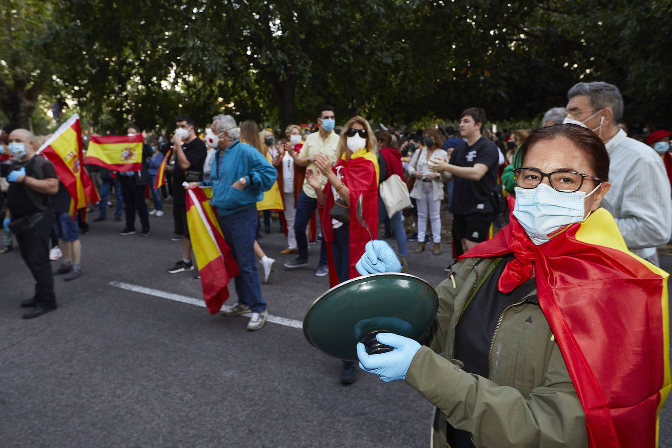 Fotos: Nuevas protestas contra el Gobierno en el paseo de la Alameda