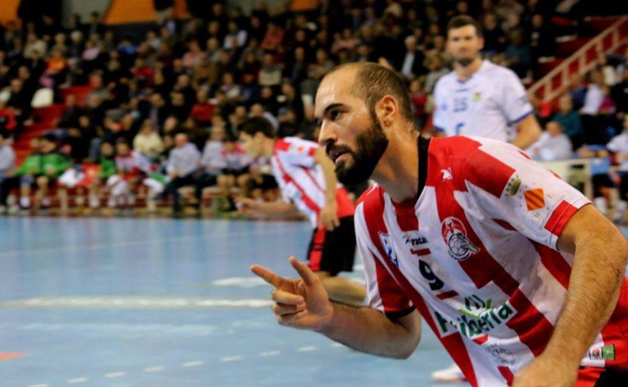 Leo Querin, durante un partido del Fertiberia 