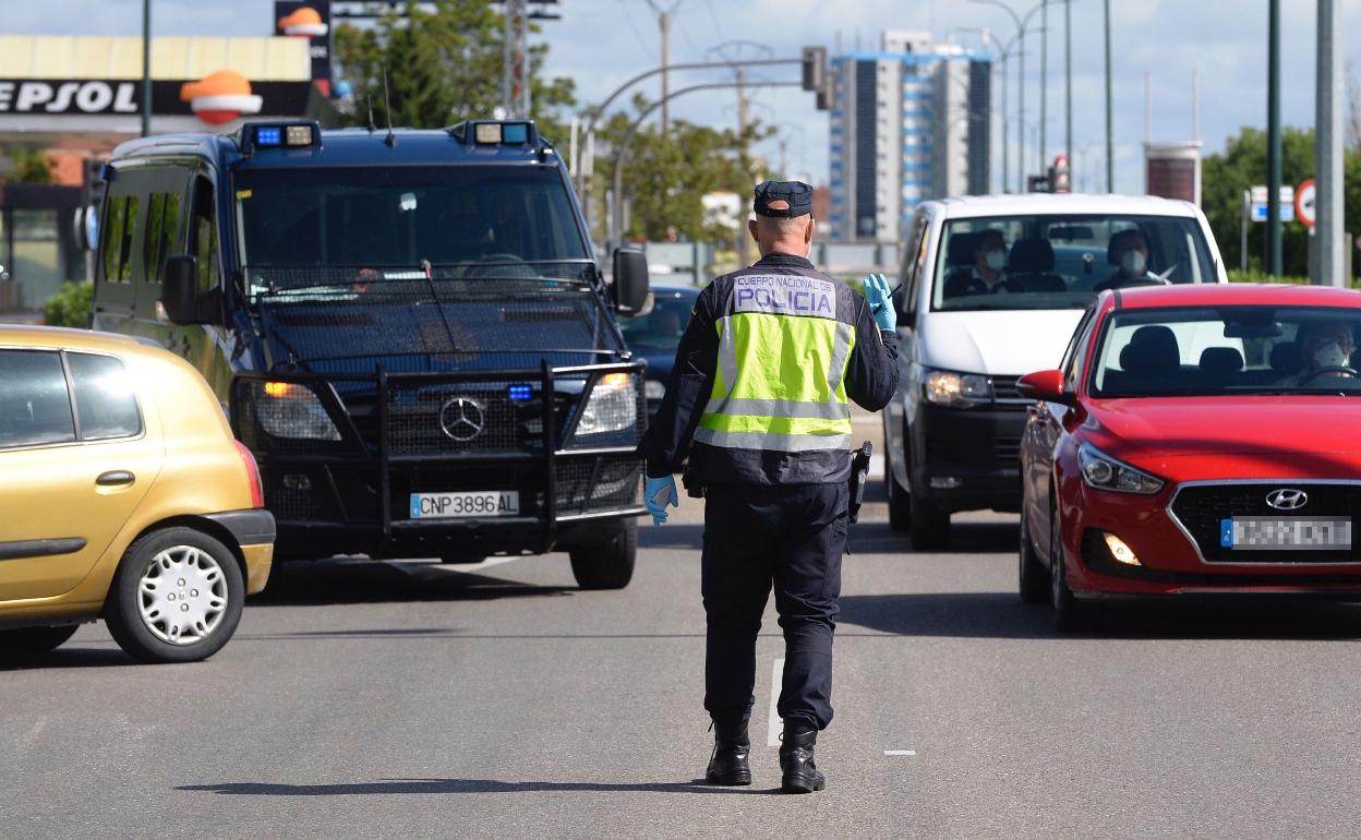 Imagen de archivo de un control policial. 