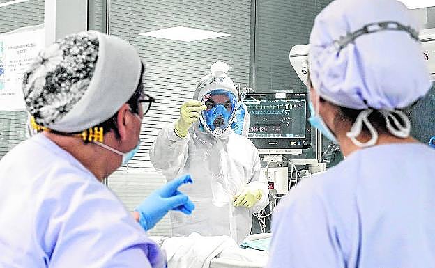 Personal sanitario de un hospital valenciano.