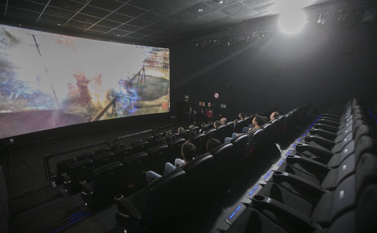 Sala de un cine del área metropolitana de Valencia. 