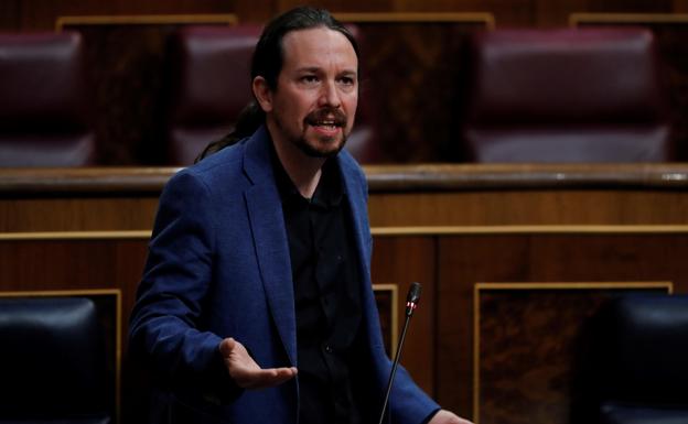 Pablo Iglesias, durante su intervención. 