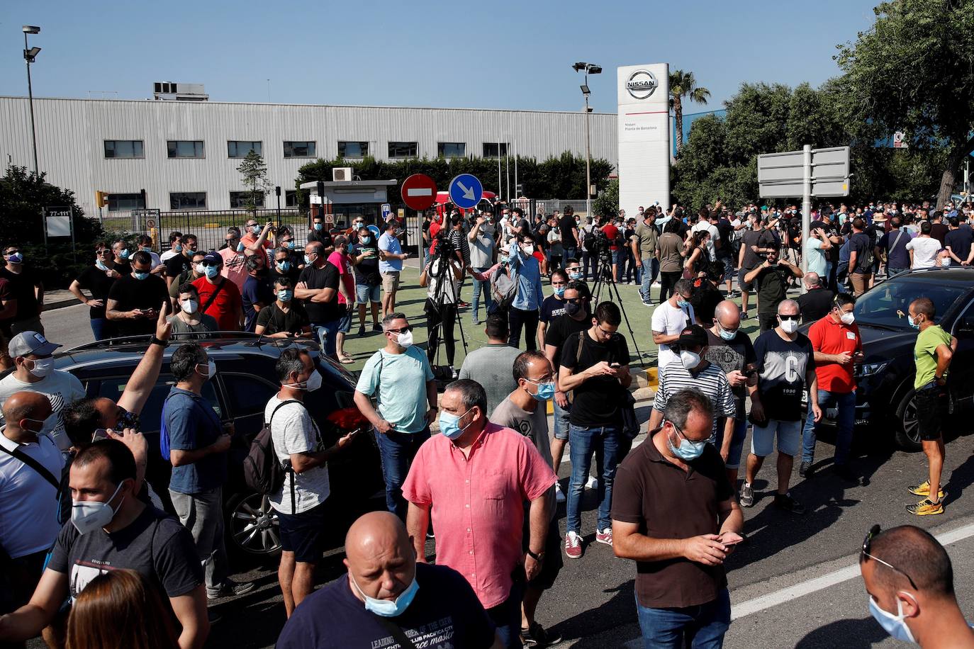 Fotos: Las protestas por el cierre de Nissan, en imágenes