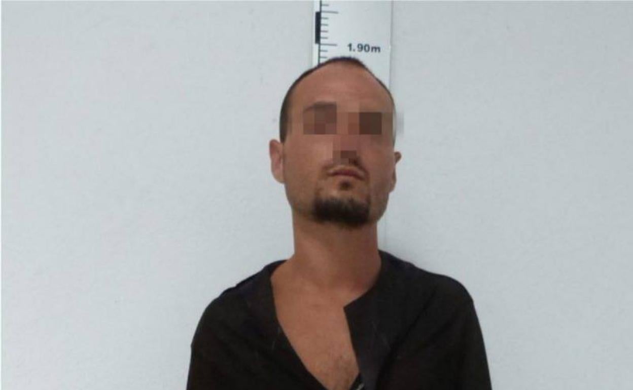 El presunto ladrón identificado como 'El Rambo' de Requena. 