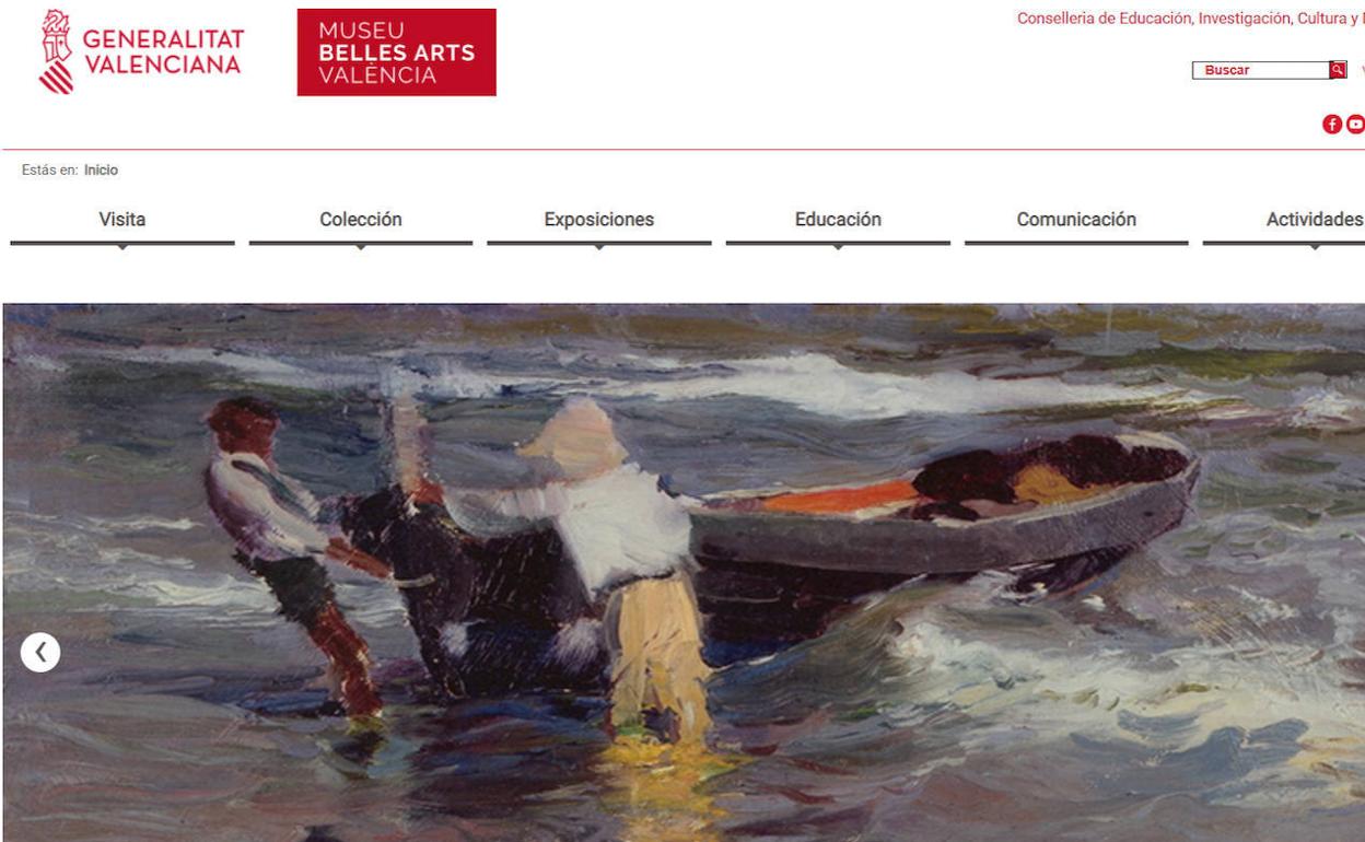 La nueva web del Museo de Bellas Artes de Valencia. 