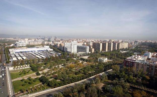 El jardín del Turia se conoce como 'el pulmón de Valencia'.