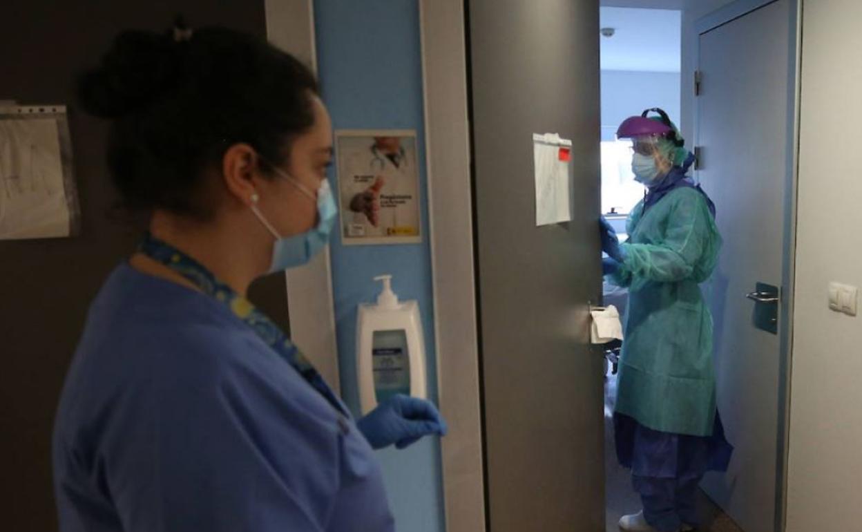 Sanitarios del Hospital La Fe de Valencia. 