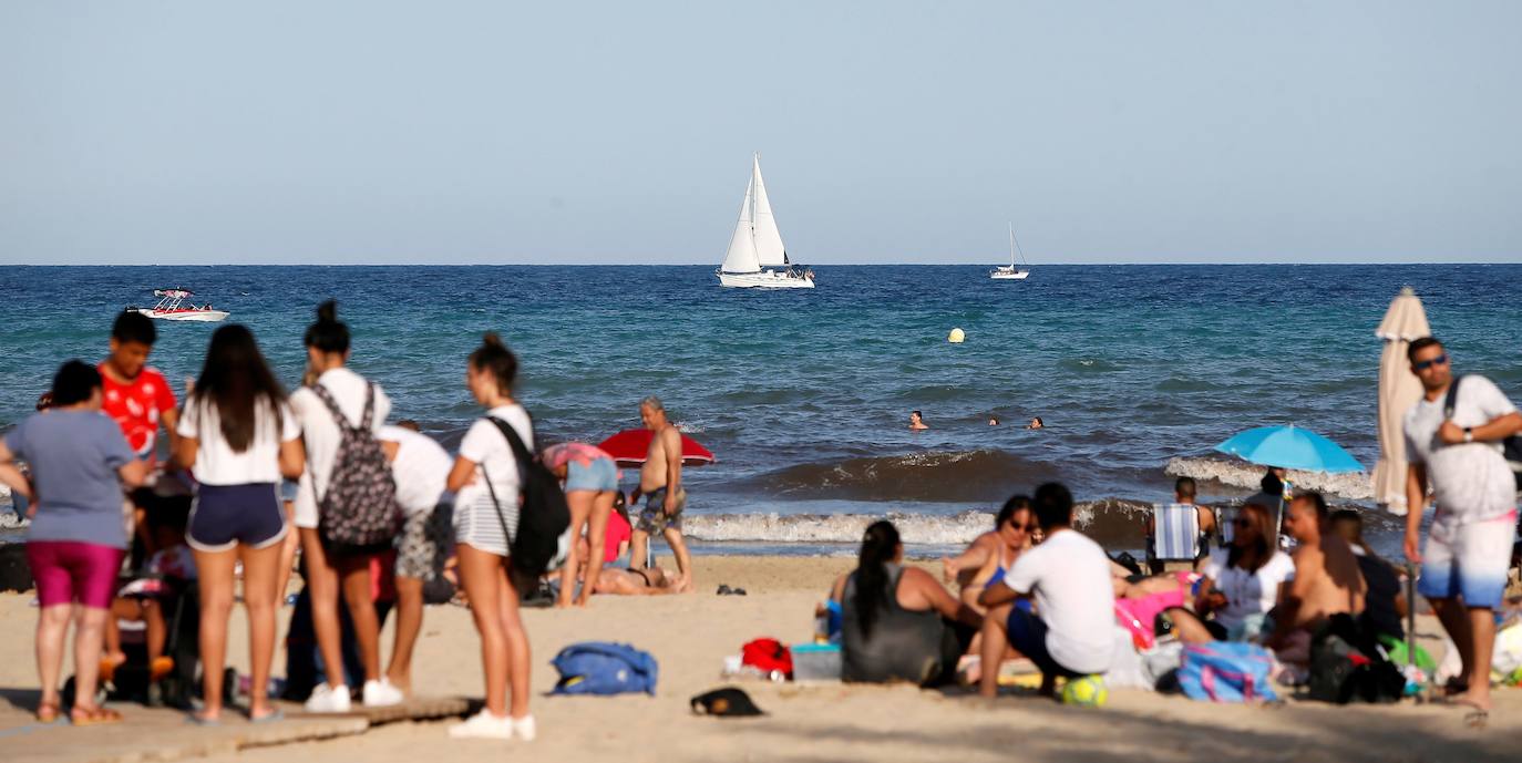 Playa del Postiguet, en Alicante.