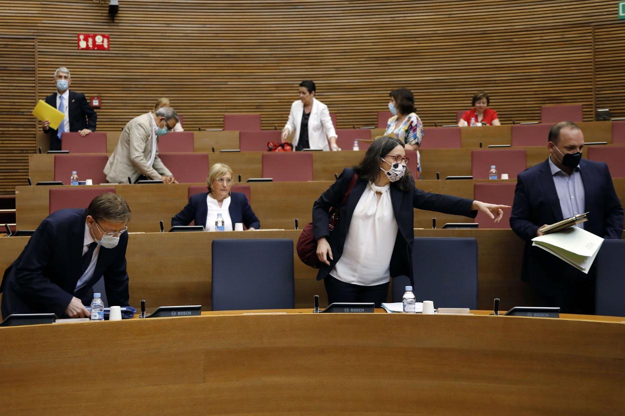 La consellera de Igualdad y Políticas Inclusivas, Mónica Oltra, este mes en Les Corts. irene marsilla