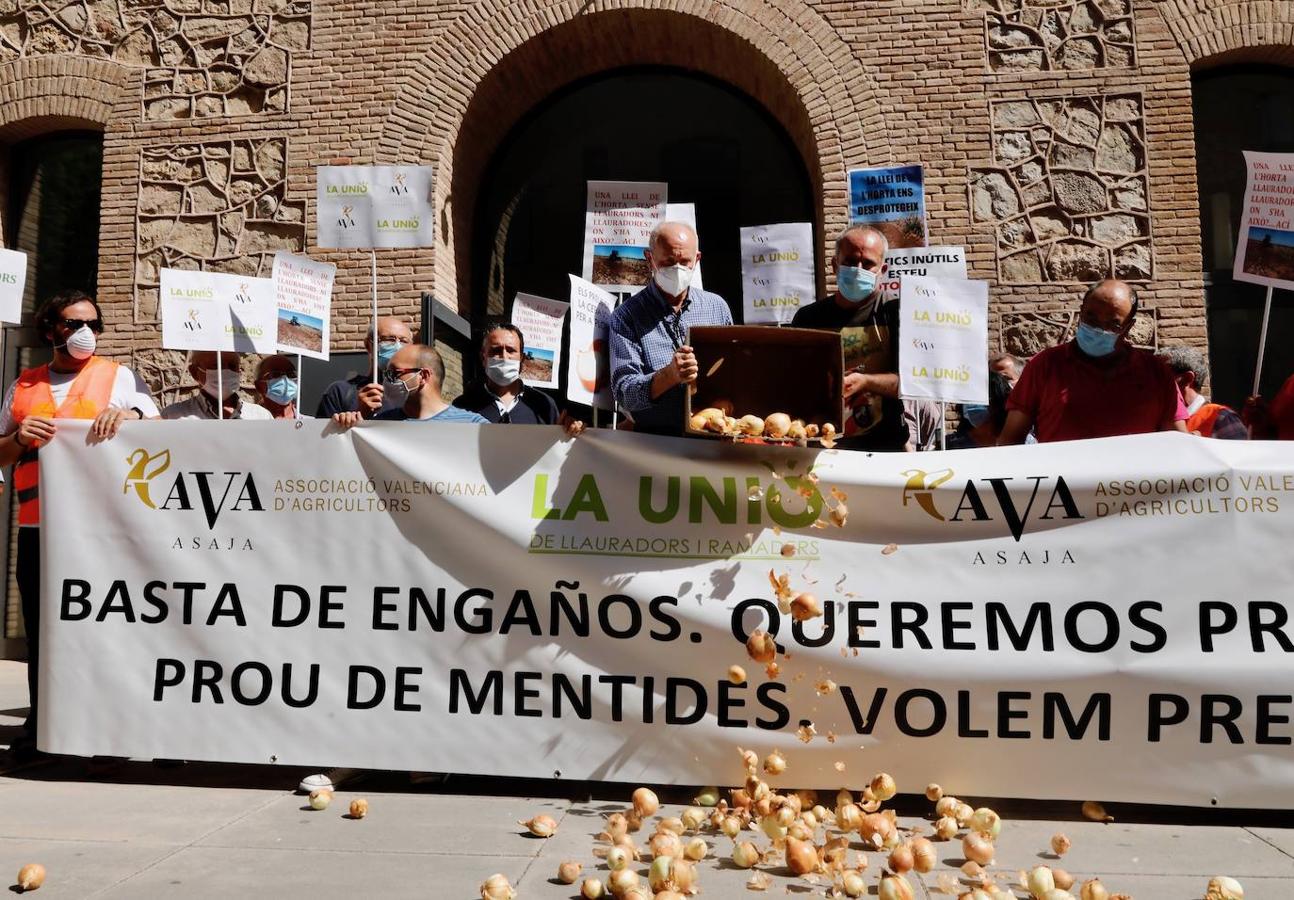 Fotos: Protesta de los agricultores en Valencia