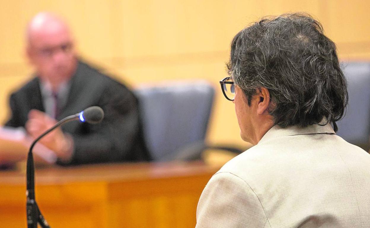 El educador social, en el día del juicio en la Audiencia de Valencia. 