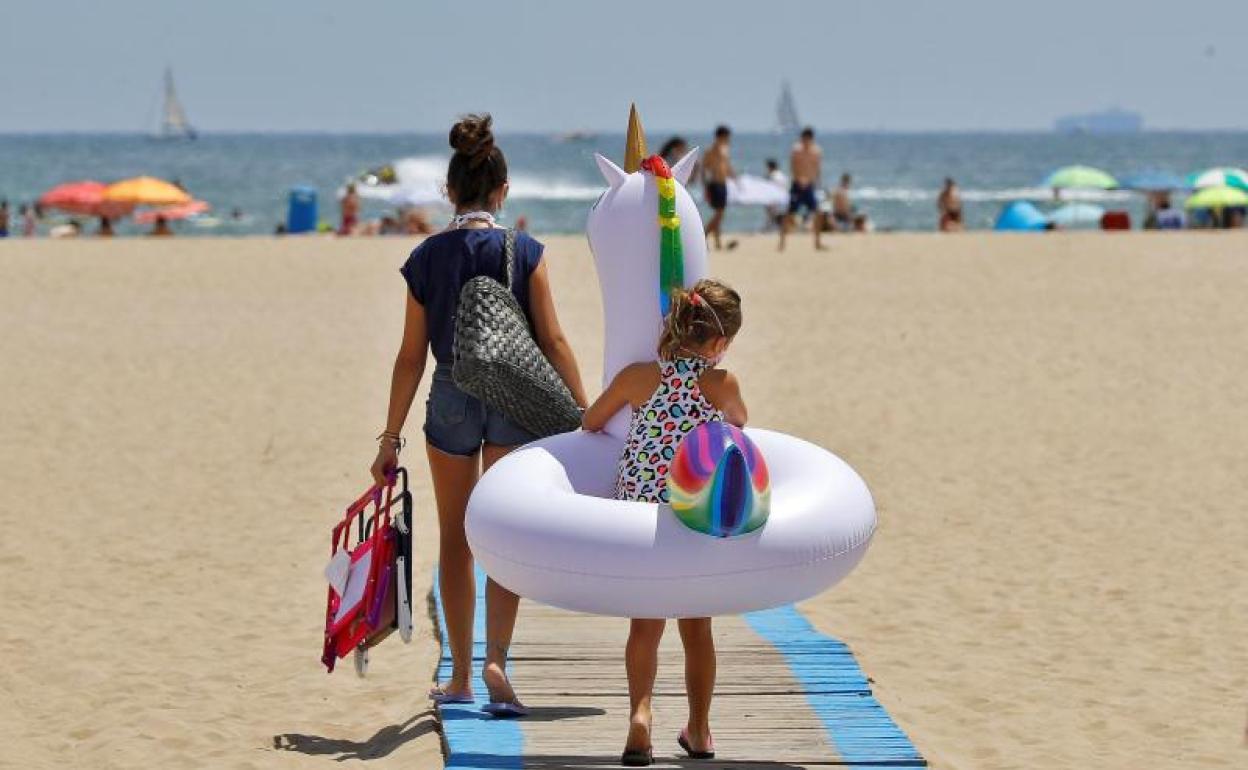 Turismo en la playa. 