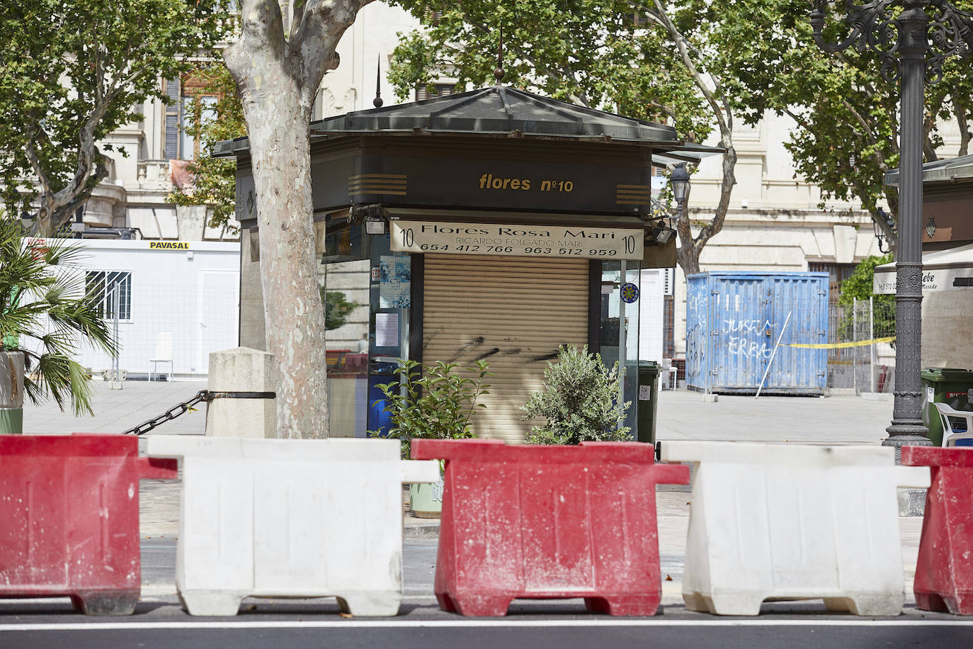 Fotos: Obras en la plaza del Ayuntamiento de Valencia