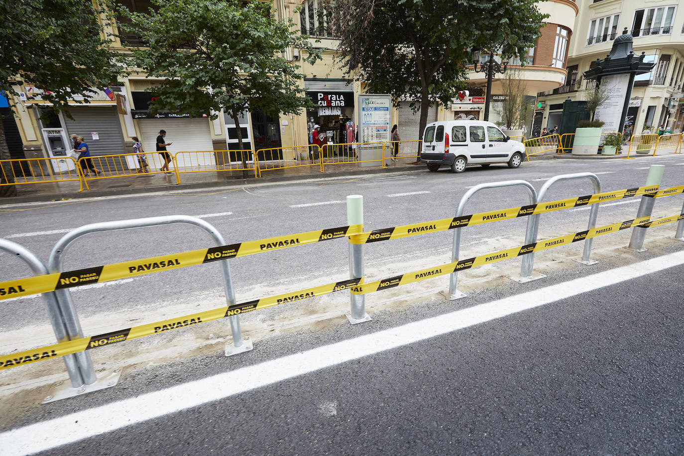 Fotos: Obras en la plaza del Ayuntamiento de Valencia