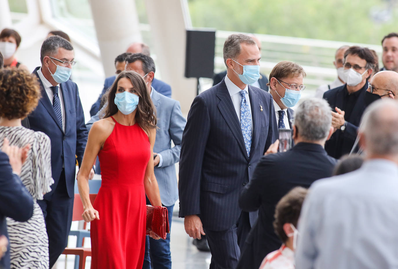 Don Felipe y Doña Letizia entregan en el Museo de las Ciencias los Premios Nacionales de Diseño al presidente de Iberdrola, Ignacio Galán, a Porcelanosa, a la empresa Point y a la diseñadora Marisa Gallén