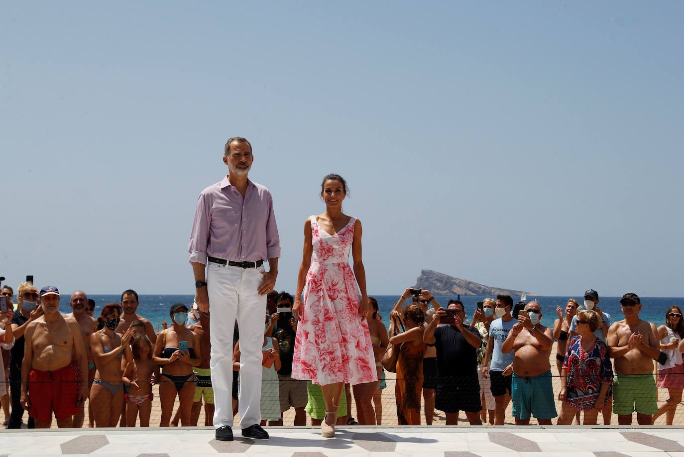 Los reyes Felipe VI y Letizia visitan Benidorm