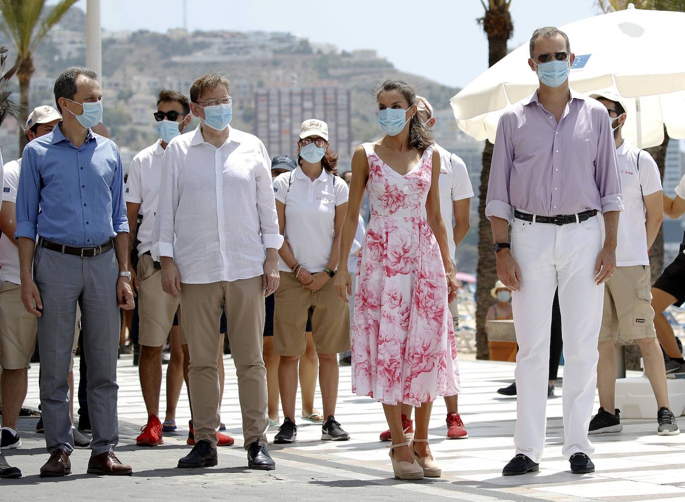 Los reyes Felipe VI y Letizia visitan Benidorm