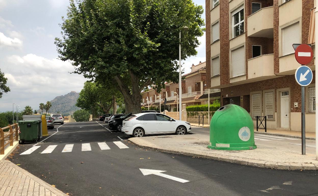 Una de las prolongaciones de la Plaza España donde se ha actuado. 